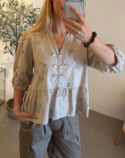 Marta du Chateau - MDCSafiya Bluse - Beige